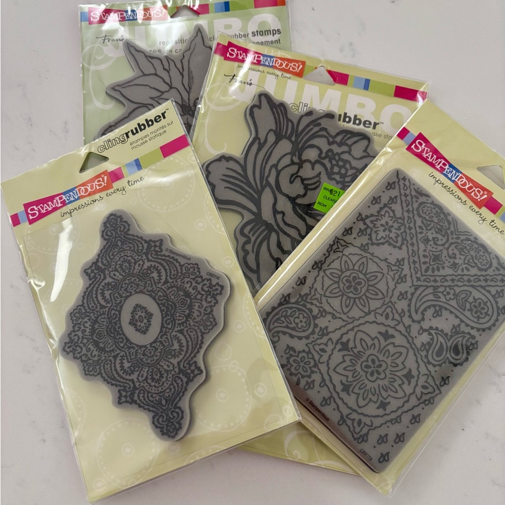 Stampendous Cling Rubber Stamps Set Lot